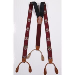 Harvard University Shield Crest Vintage Suspenders Made in West Germany